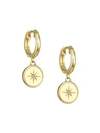 ASTLEY CLARKE WOMEN'S 14K YELLOW GOLDPLATED & WHITE SAPPHIRE STAR CHARM HUGGIE EARRINGS,0400011510917