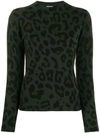ALLUDE PULLOVER MIT LEOPARDENMUSTER