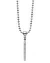 Lagos Sterling Silver Caviar Spark Diamond Stick Pendant Necklace, 16 In Diamond