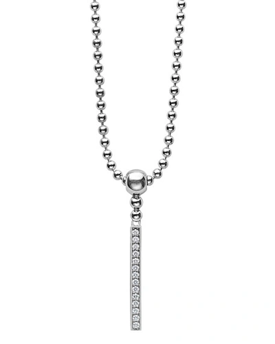 LAGOS CAVIAR SPARK DIAMOND STICK PENDANT NECKLACE,PROD208260136