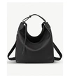 Allsaints Kita Small Leather Backpack In Chalk+white