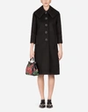 DOLCE & GABBANA WOOLEN CLOTH COAT WITH JEWELED BUTTONS