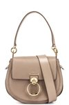 CHLOÉ CHLOE LARGE TESS GRAINED LEATHER BAG IN GRAY,CLOE-WY518