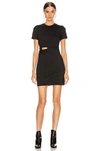 ALEXANDER WANG T T BY ALEXANDER WANG KNOT DRESS IN BLACK,TBBY-WD158