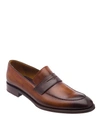 BRUNO MAGLI MEN'S AREZZO BURNISHED LEATHER PENNY LOAFERS,PROD225210220