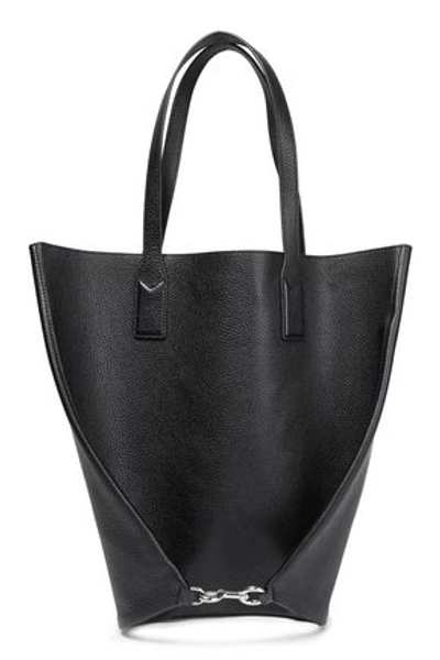 Marc Jacobs Woman Wingman Pebbled-leather Tote Black