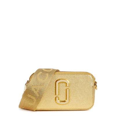 Marc Jacobs Snapshot Dtm Metallic Leather Shouder Bag In Gold