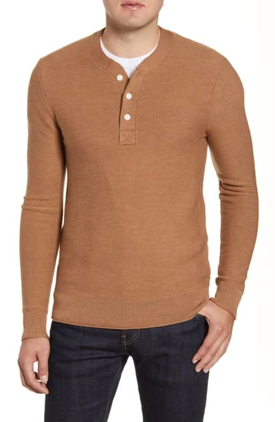 Bonobos Merino Wool Knit Henley In Camel ModeSens