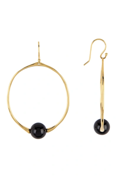 Ippolita 18k Gold Nova Onyx Small Round Drop Earrings