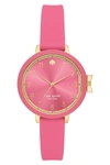 KATE SPADE women's park row silicone strap watch, 34mm