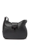 T Tahari Logo Leather Crossbody Bag In Lg08-black