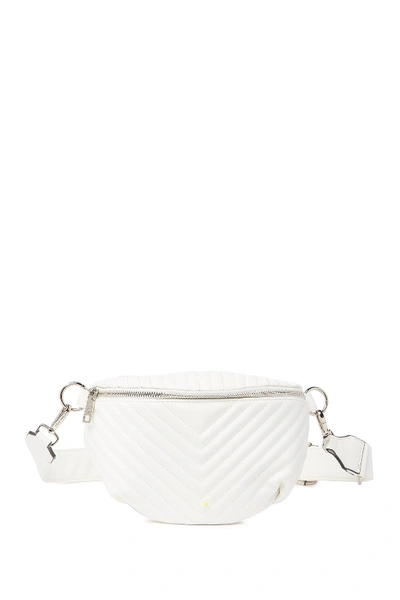 Steve Madden Quilted Fanny Pack In White