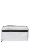 Lesportsac Taylor Zip Around Wallet In Silver