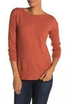 Cyrus High/low Crew Neck Sweater In Sunst Htr