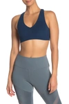 Alo Yoga Base V-neck Sports Bra In Eclipse