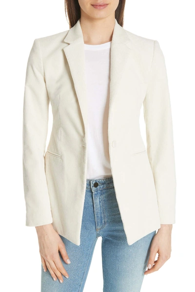 Theory Corduroy Power Jacket In Dover White