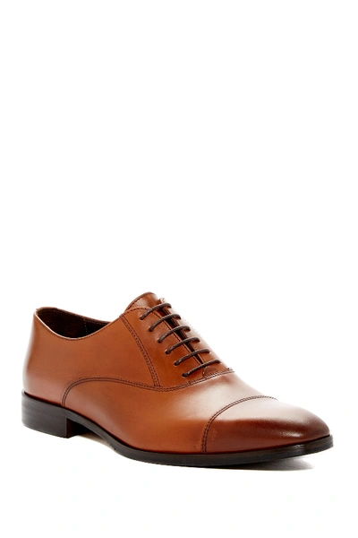 Bruno Magli Caymen Leather Oxford In Whiskey