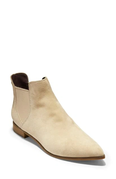 Cole Haan Hara Chelsea Bootie In Sesame Suede