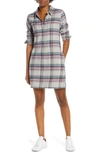 Patagonia Fjord Flannel Shirtdress In Ctdg Cabin Time Drifter Grey