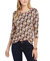 TOMMY HILFIGER FLORAL-PRINT BOAT-NECK TOP, CREATED FOR MACY'S