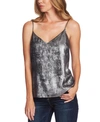 VINCE CAMUTO METALLIC LACE-UP CAMISOLE