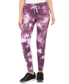 CALVIN KLEIN PERFORMANCE STARBURST TIE-DYED FLEECE-LINED JOGGERS