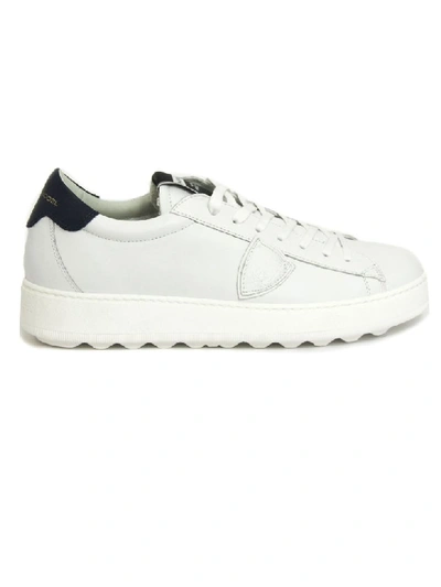 Philippe Model Sneaker Low Leather White And Green