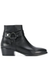 ALBANO STRAP-EMBELLISHED ANKLE BOOTS