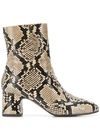 CHIE MIHARA NANAYLON SNAKESKIN BOOTS