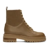 Gianvito Rossi Martis 40 Leather Ankle Boots In Camel