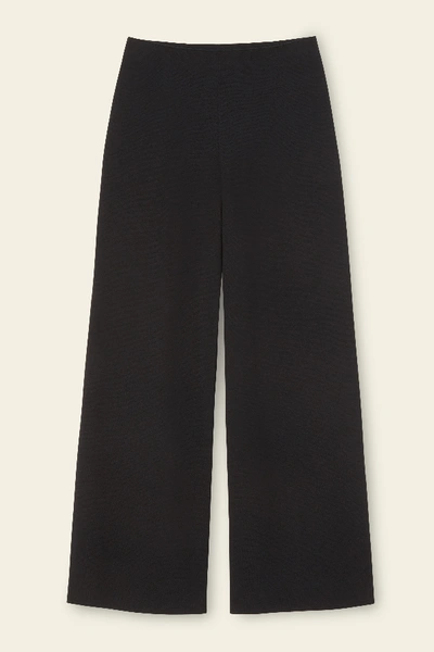 Mansur Gavriel Wool Milano Trousers In Black