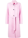 EMILIO PUCCI SINGLE-BREASTED BELTED COAT
