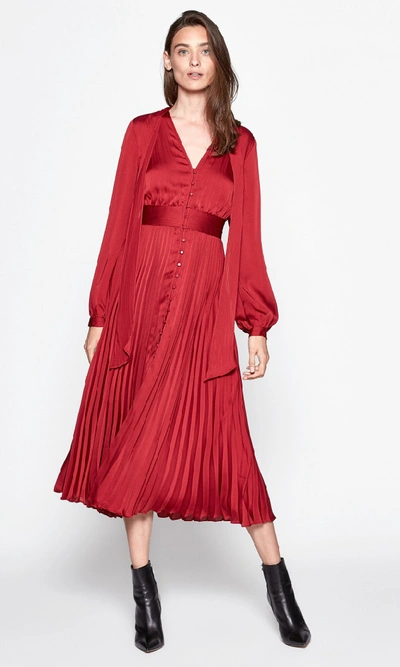 Equipment Macin Dress In Rio Red