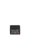 KENZO BLACK LEATHER WALLET,F965PM323L4999B