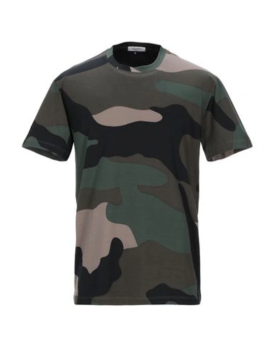 Valentino T-shirt In Military Green