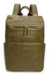 Matt & Nat 'brave' Faux Leather Backpack In Leaf