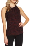 VINCE CAMUTO TRANQUIL ANIMAL PRINT SLEEVELESS BLOUSE,9159130