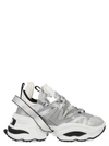 DSQUARED2 SILVER LEATHER SNEAKERS,SNW006021202276M118