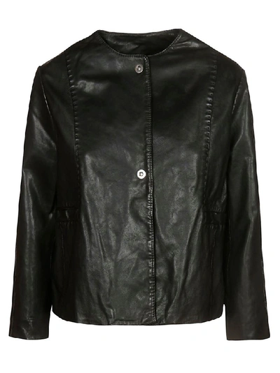 Bully Women's Black Leather Outerwear Jacket