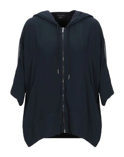 Armani Exchange Hooded Sweatshirt In Dark Blue