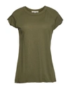 Nili Lotan Short Sleeved T-shirt In Military Green