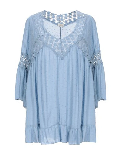 Talitha Blouse In Pastel Blue