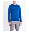 John Smedley Lundy Wool Jumper In Foxglove Purple