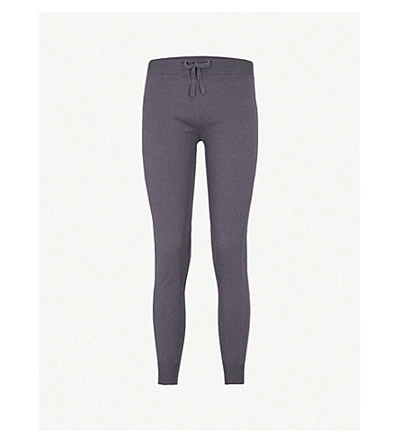Johnstons Tapered Cashmere Jogging Bottoms In Nightshade