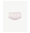 Hanky Panky Signature Stretch-lace Boyshort Briefs In Steel