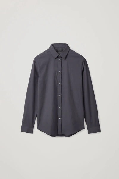 Cos Classic Slim Fit Shirt In Blue
