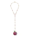 ALEXANDER LAUT 18K MULTI-STONE APPLE PENDANT NECKLACE,PROD225580053