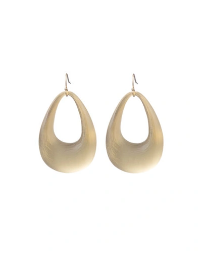Alexis Bittar Contoured Loop Frontal Drop Earrings In Gold