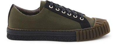 Adieu Canvas Trainers In Green & Black