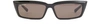 BALENCIAGA TIP RECTANGLE SUN GLASSES,584808-T0001/BLACK